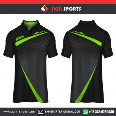 BLACK GREEN SHADES   SOCCER JERSEYS